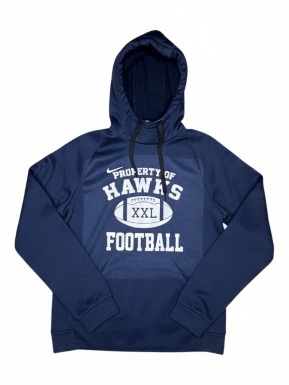 Nike Dri-FIT Navy Blue Hawks Football Hoodie XXL